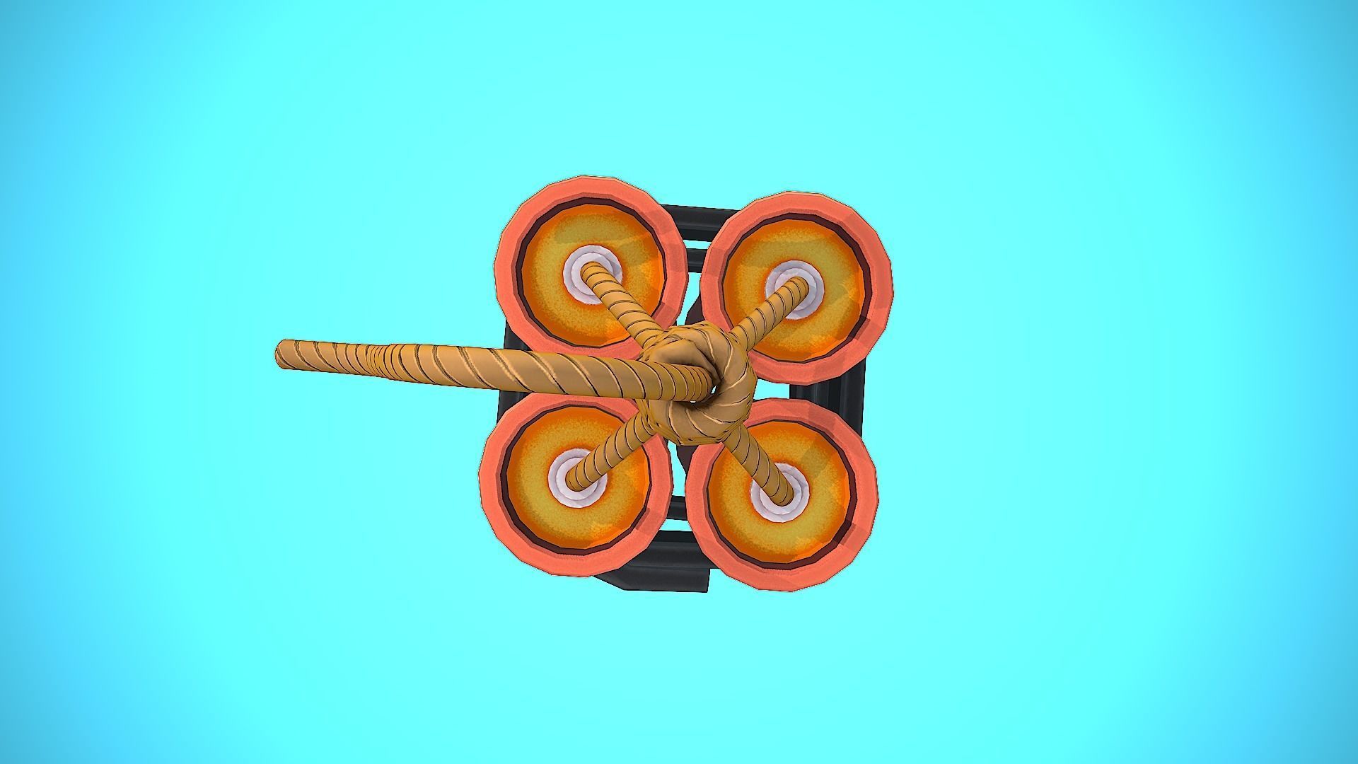DYNAMITE CARTOON STYLIZED Low-poly 3D model_8