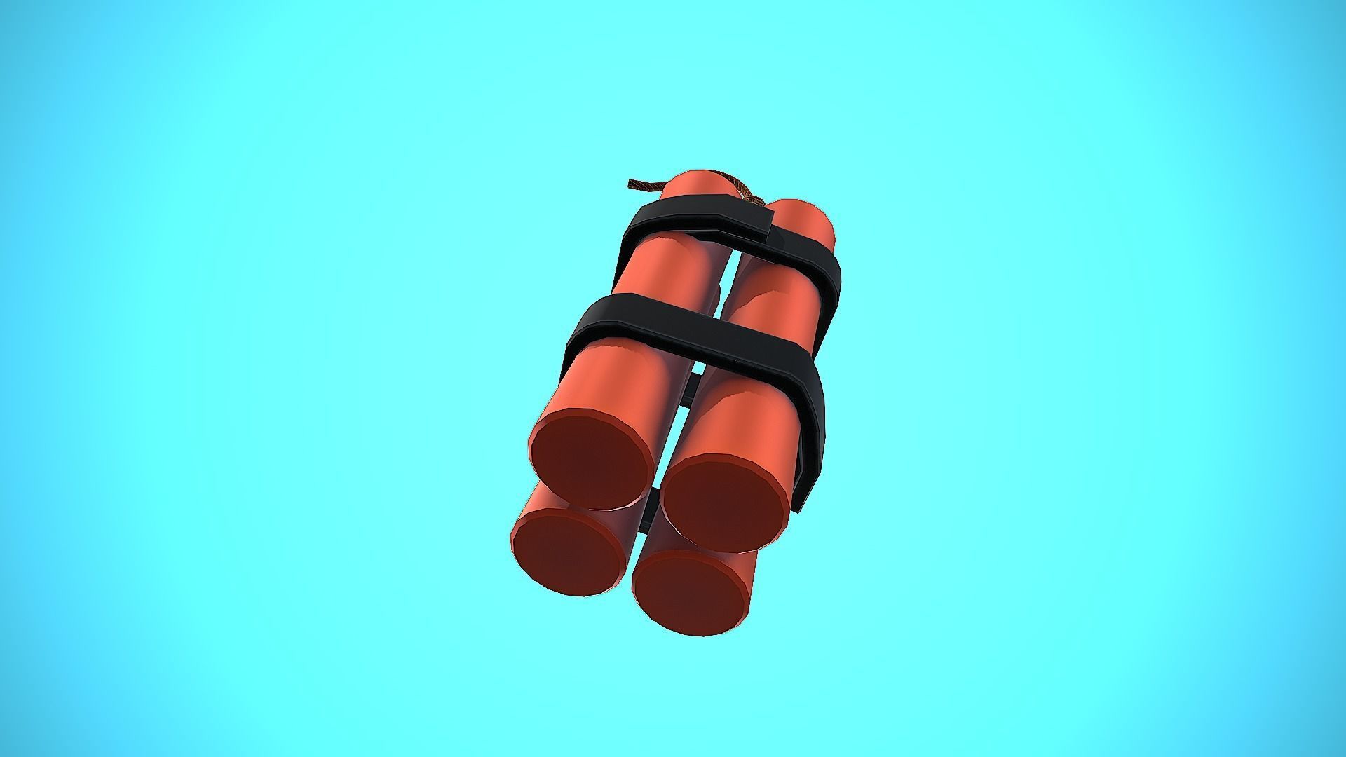 DYNAMITE CARTOON STYLIZED Low-poly 3D model_7