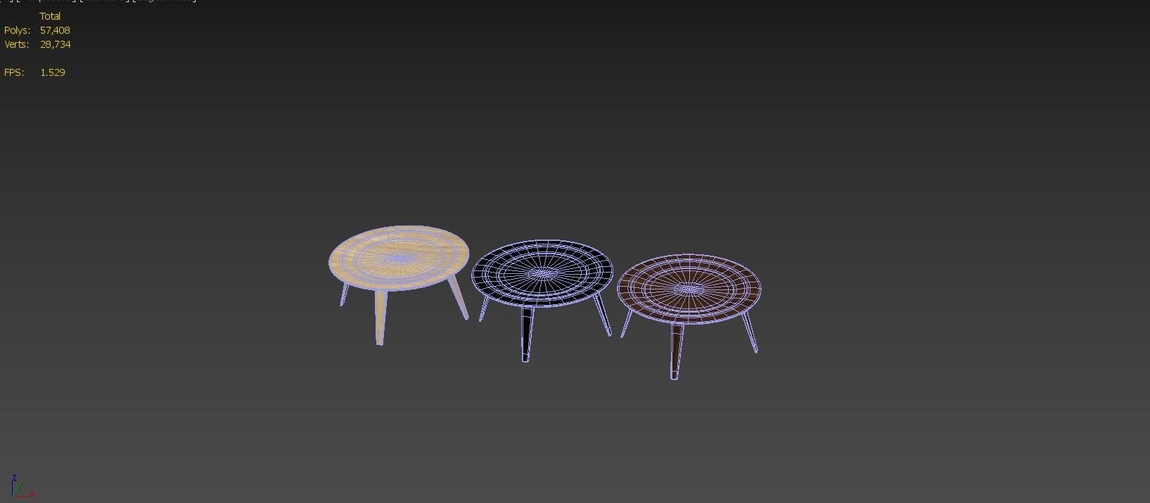 coffe table 3D model_4