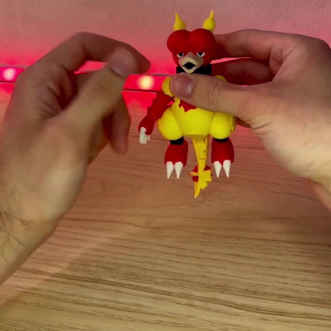 POKEMON MAGMAR ARTICULATED 3D print model_6
