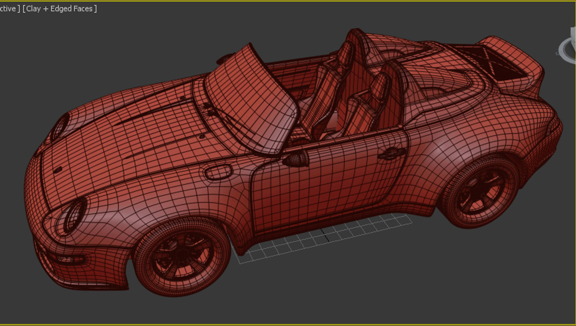 Porsche 993 Gunther Werks Speedster 3D model_16