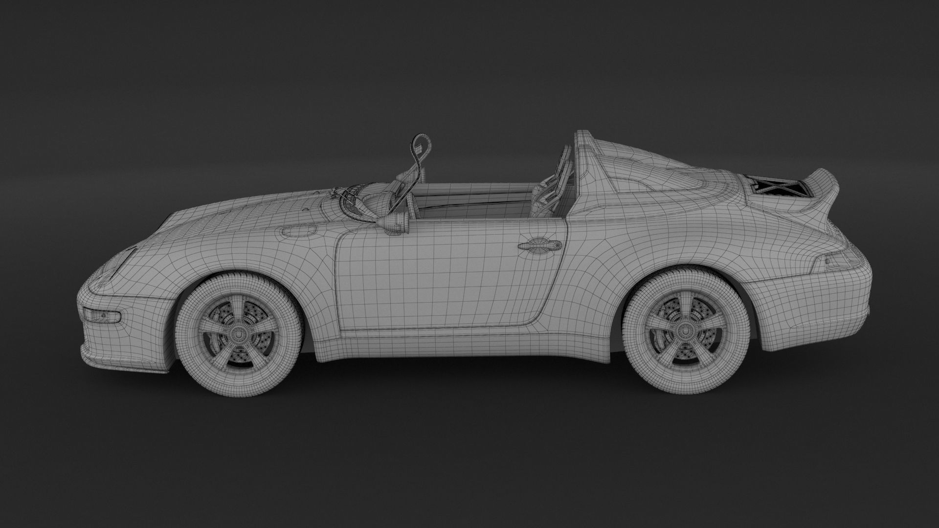 Porsche 993 Gunther Werks Speedster 3D model_10