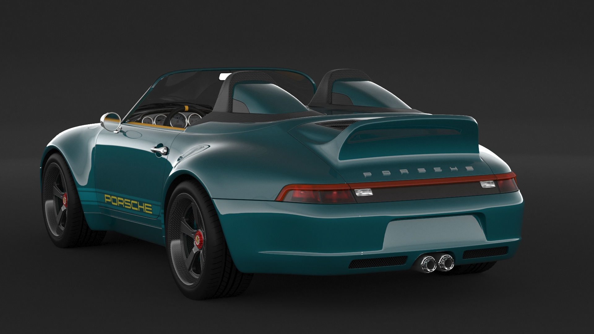 Porsche 993 Gunther Werks Speedster 3D model_3
