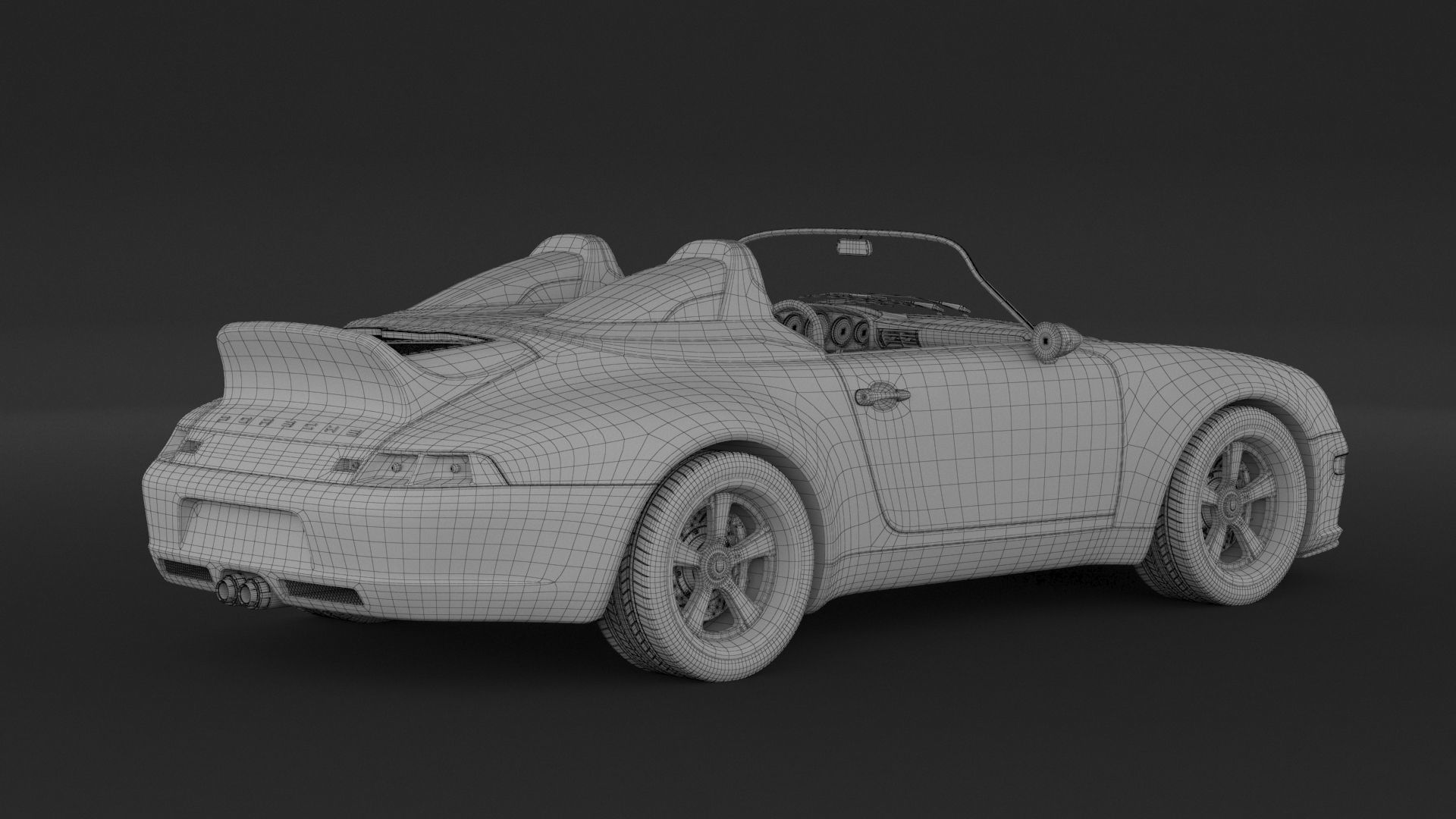 Porsche 993 Gunther Werks Speedster 3D model_9