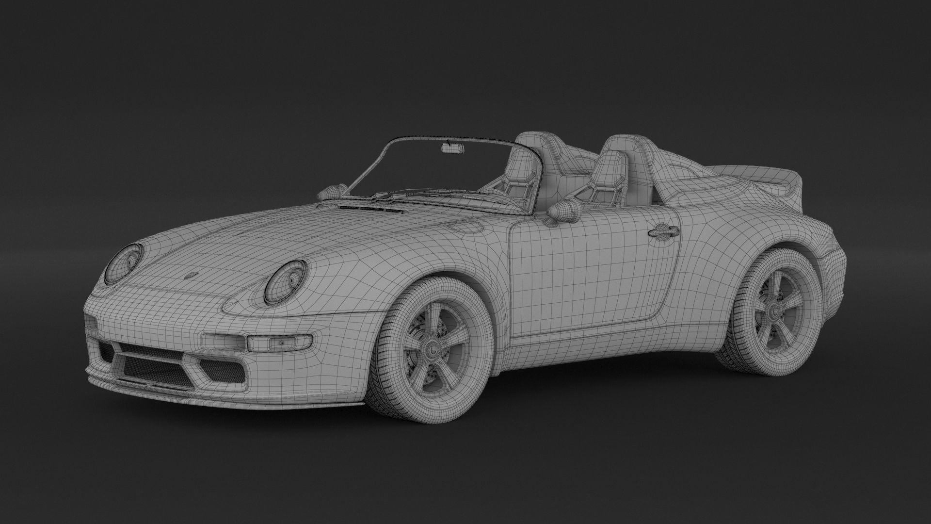 Porsche 993 Gunther Werks Speedster 3D model_8