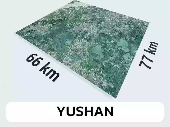 Yushan China City Landscape 3D Model