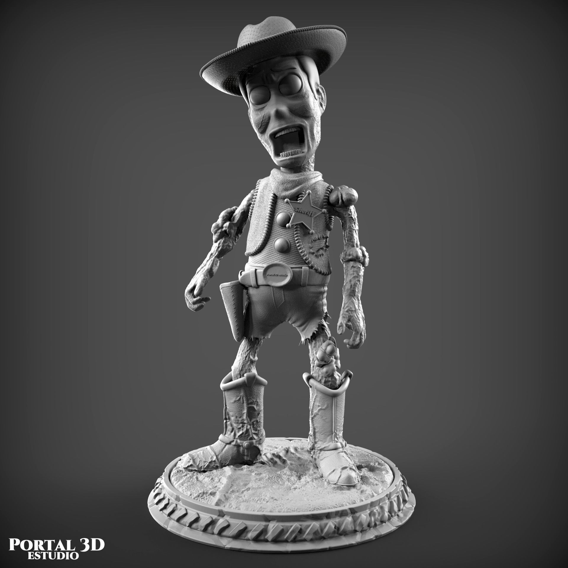 WOODY ZOMBIE 3D print model_2