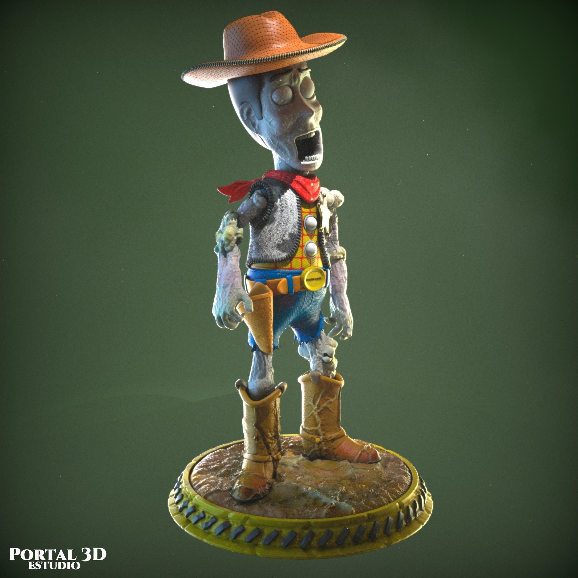 WOODY ZOMBIE 3D print model_5