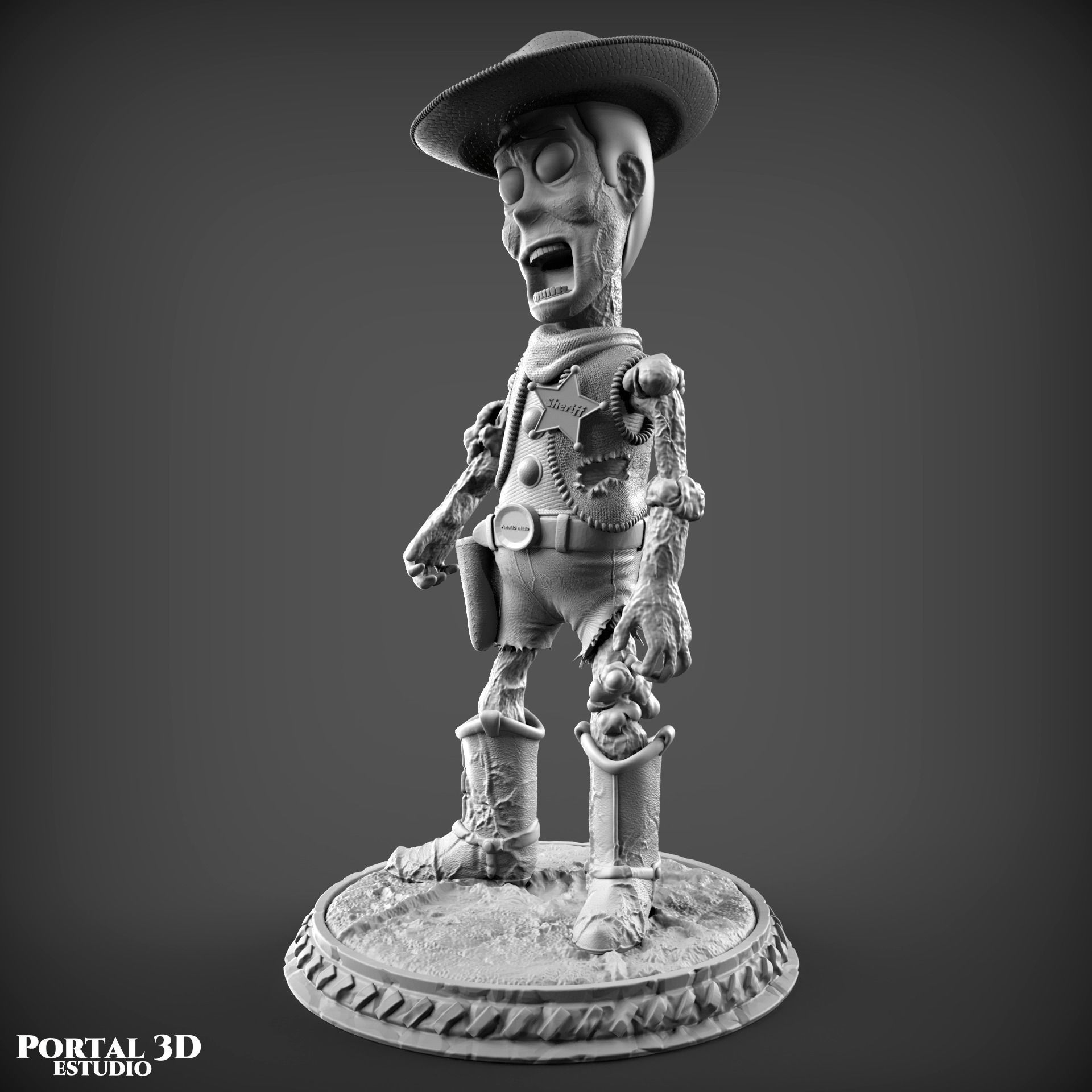 WOODY ZOMBIE 3D print model_6