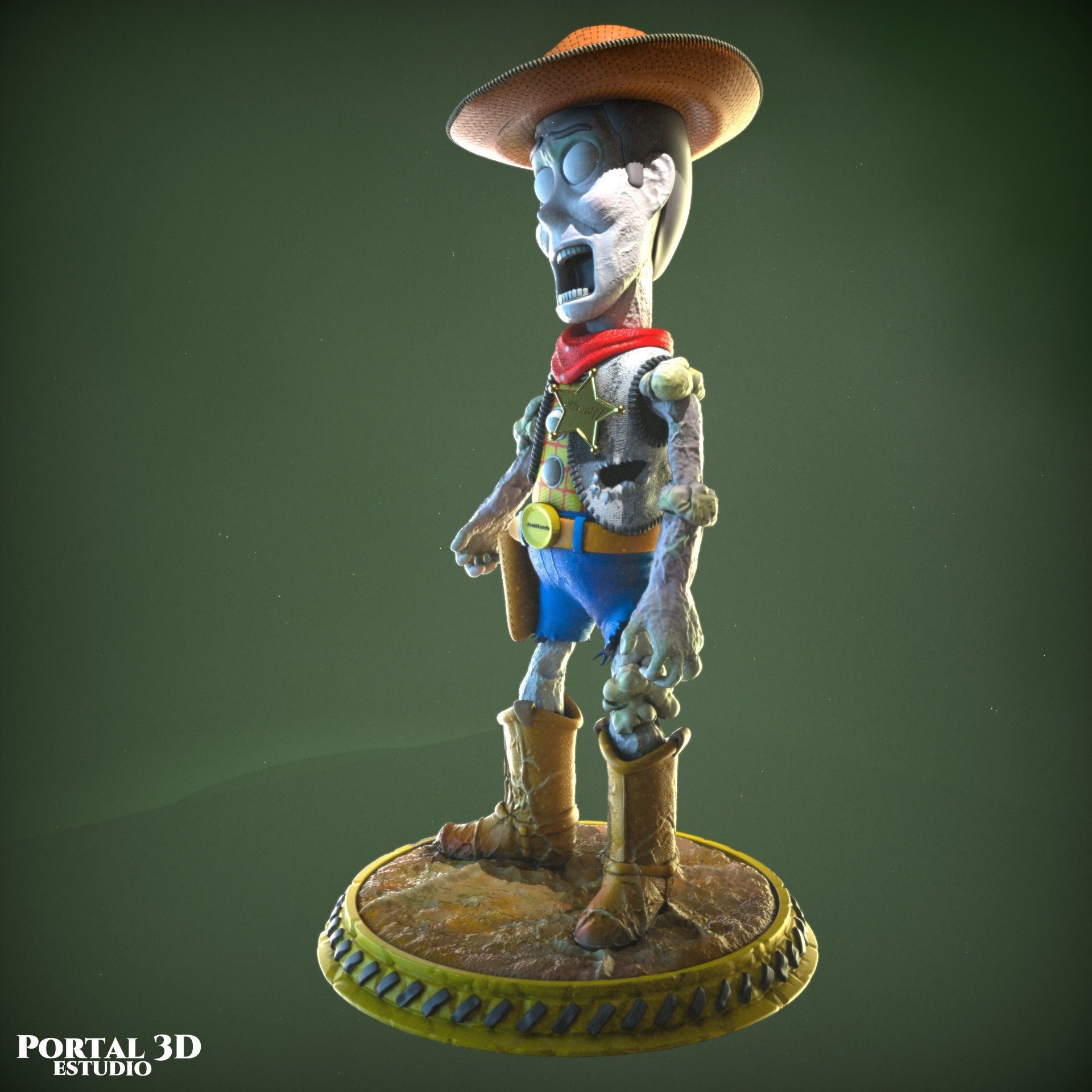 WOODY ZOMBIE 3D print model_4