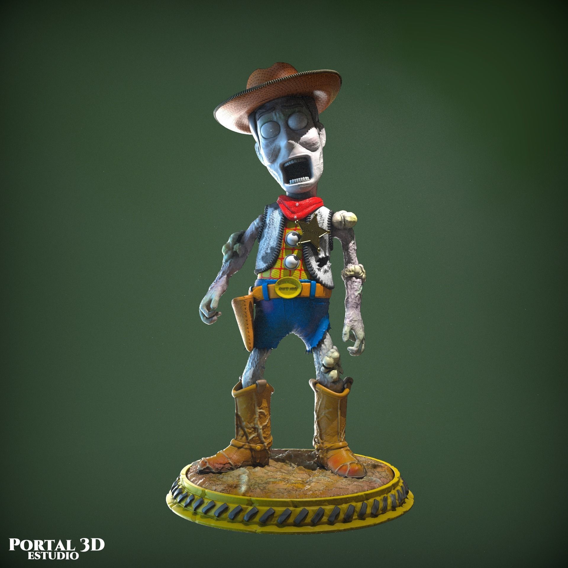 WOODY ZOMBIE 3D print model_1