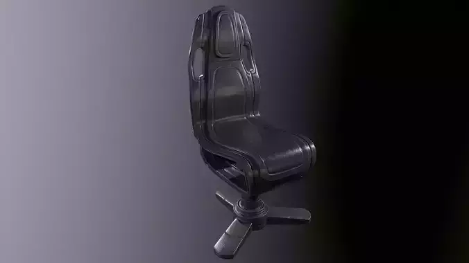 Sci-Fi futuristic Chair type 1 Low-poly 3D model