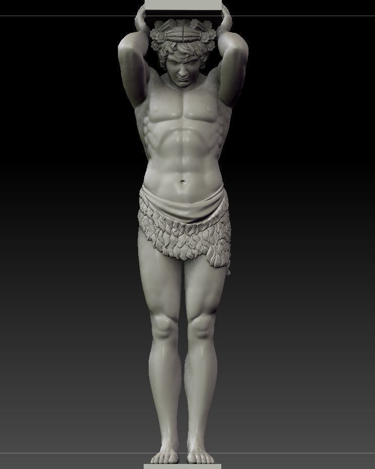 Atlant of the hermitage 3D print model_7