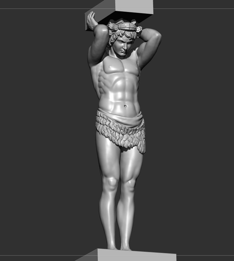Atlant of the hermitage 3D print model_2