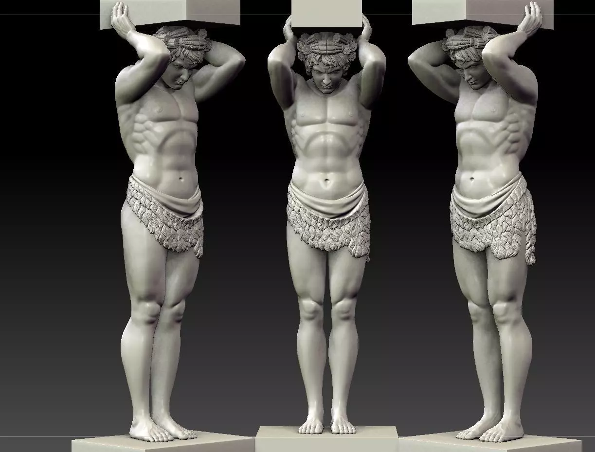 Atlant of the hermitage 3D print model_0