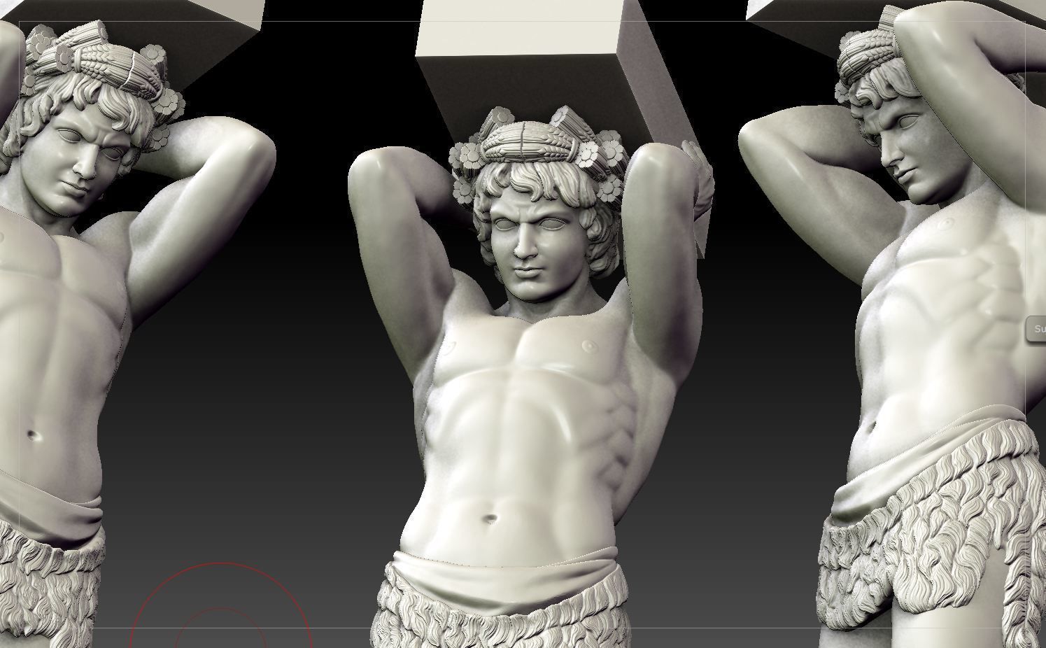 Atlant of the hermitage 3D print model_5