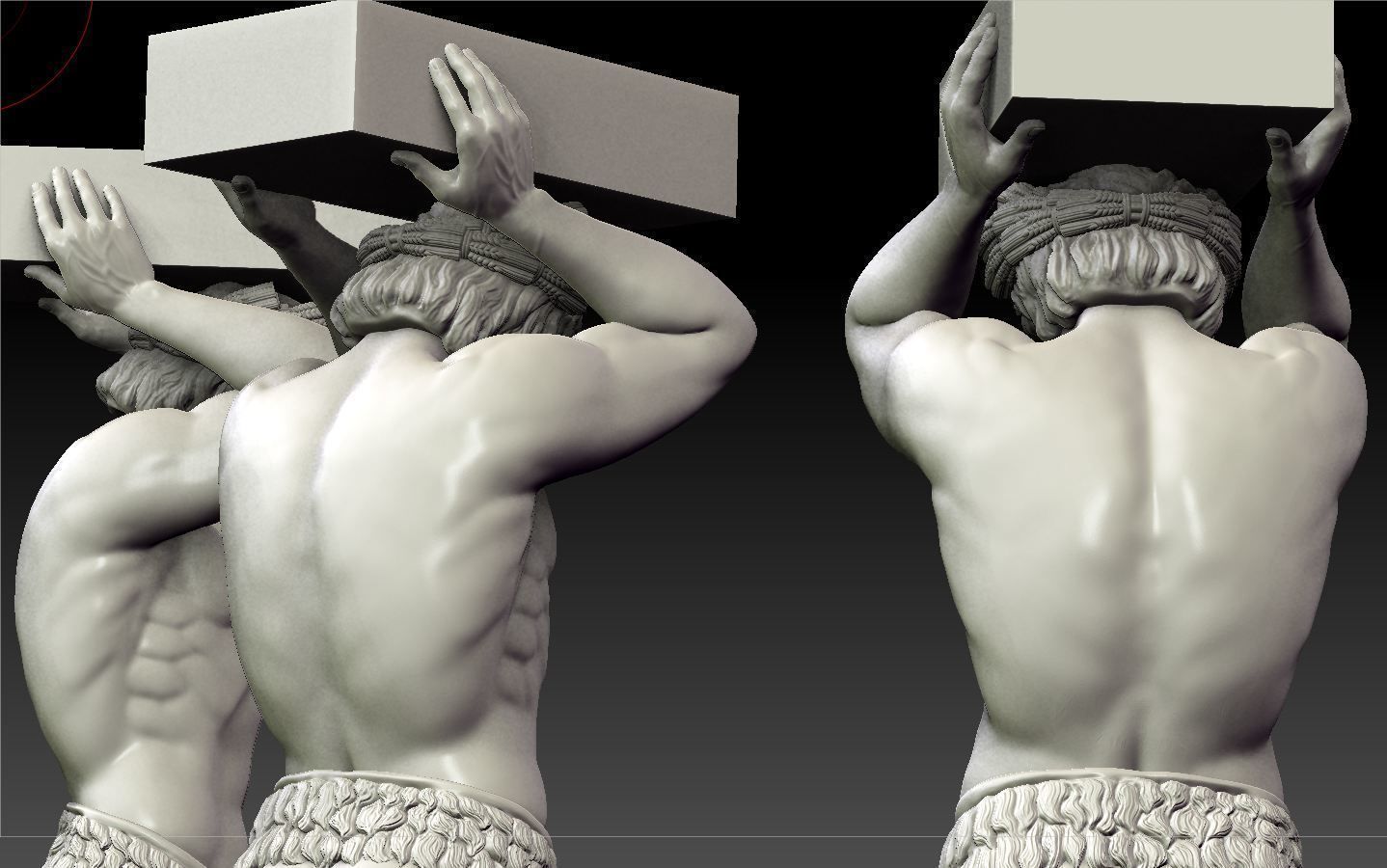 Atlant of the hermitage 3D print model_4