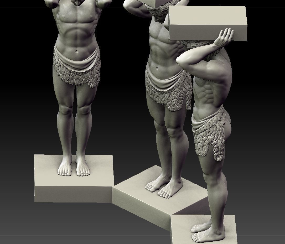 Atlant of the hermitage 3D print model_6