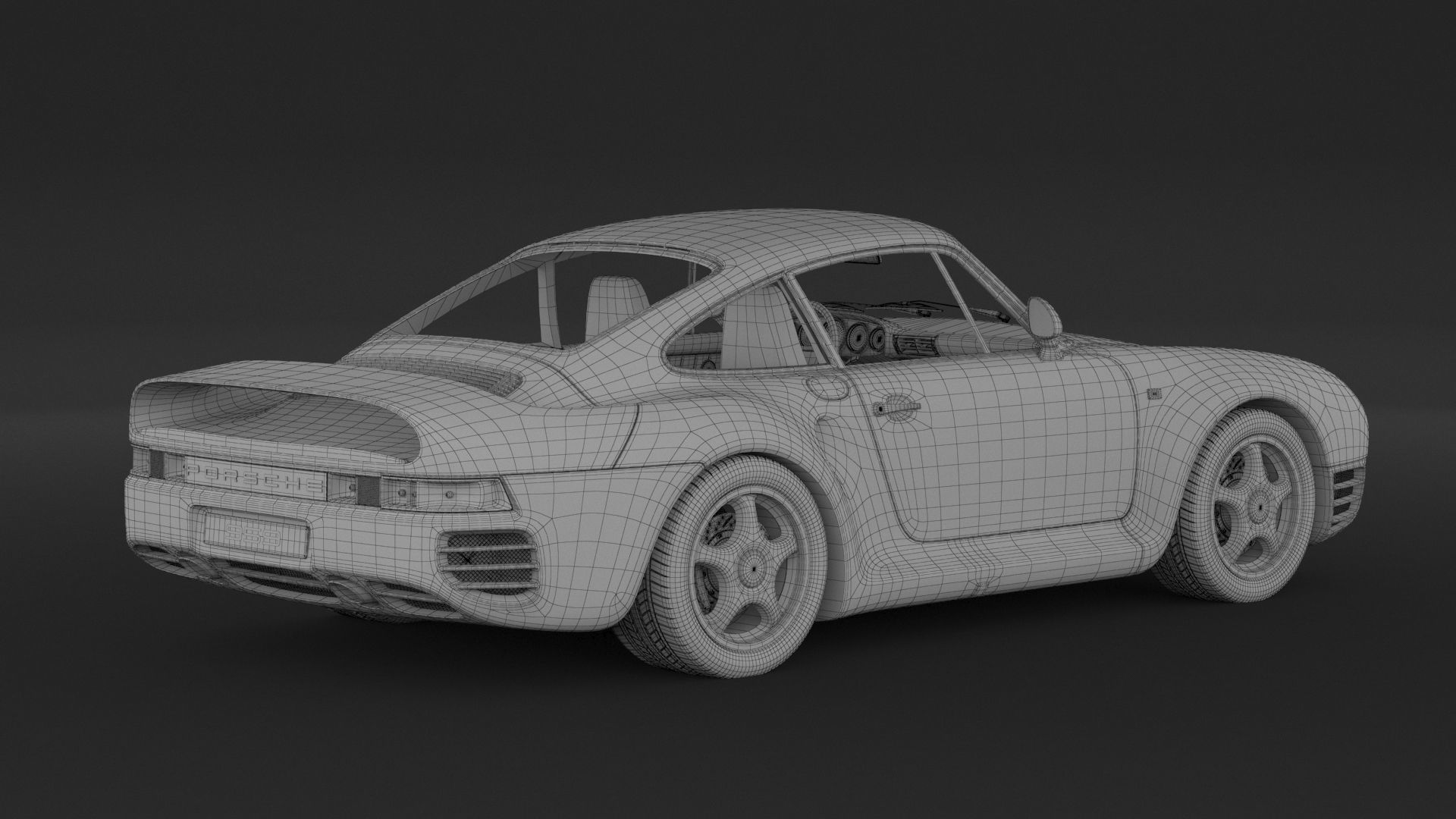Porsche 959 3D model_9