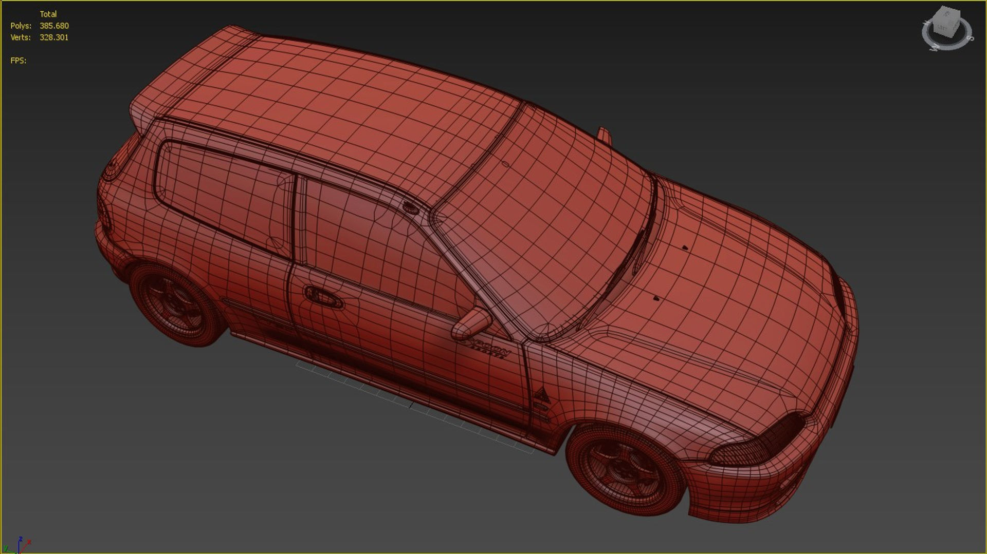 Honda Civic Spoon Sports 3D model_12