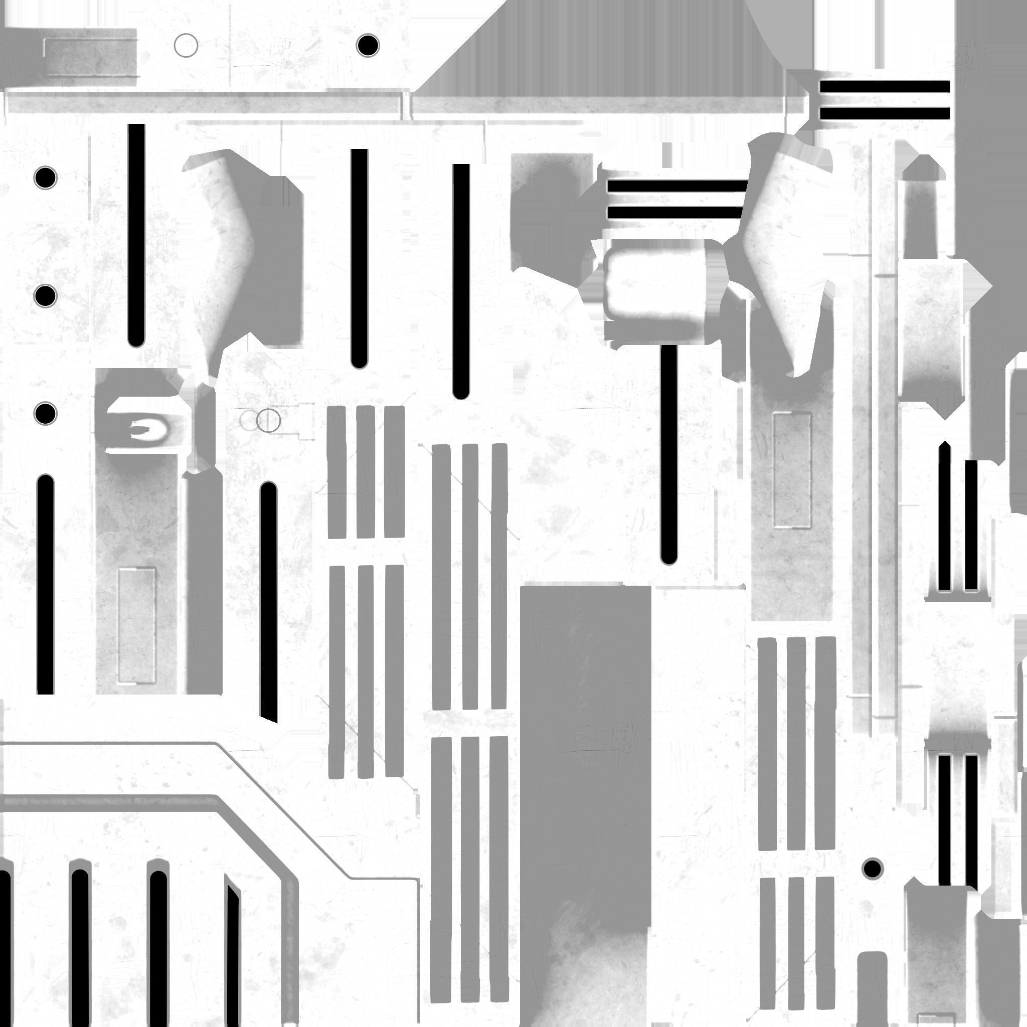 Sci-fi Closet Shelf type 1 Low-poly 3D model_12