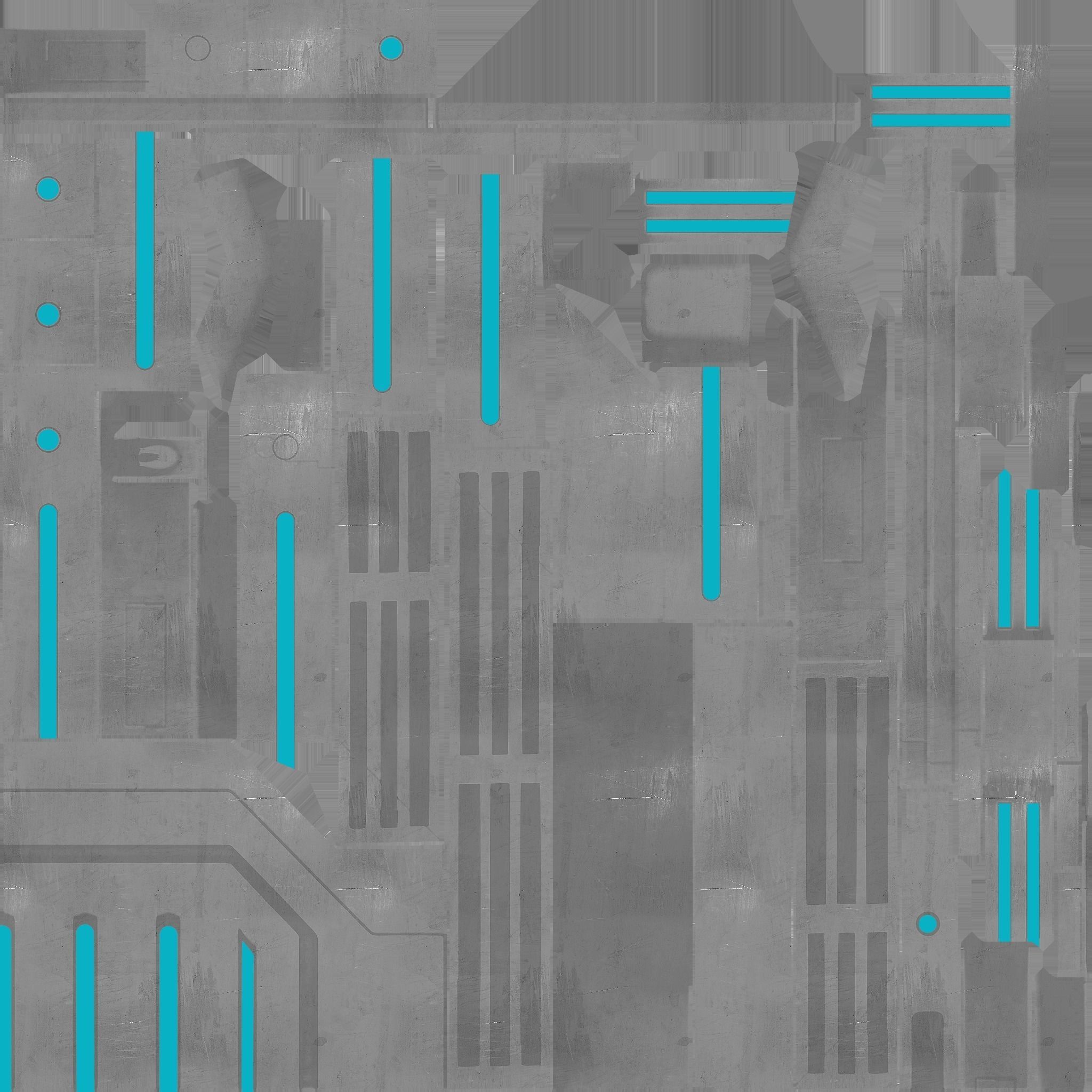 Sci-fi Closet Shelf type 1 Low-poly 3D model_10