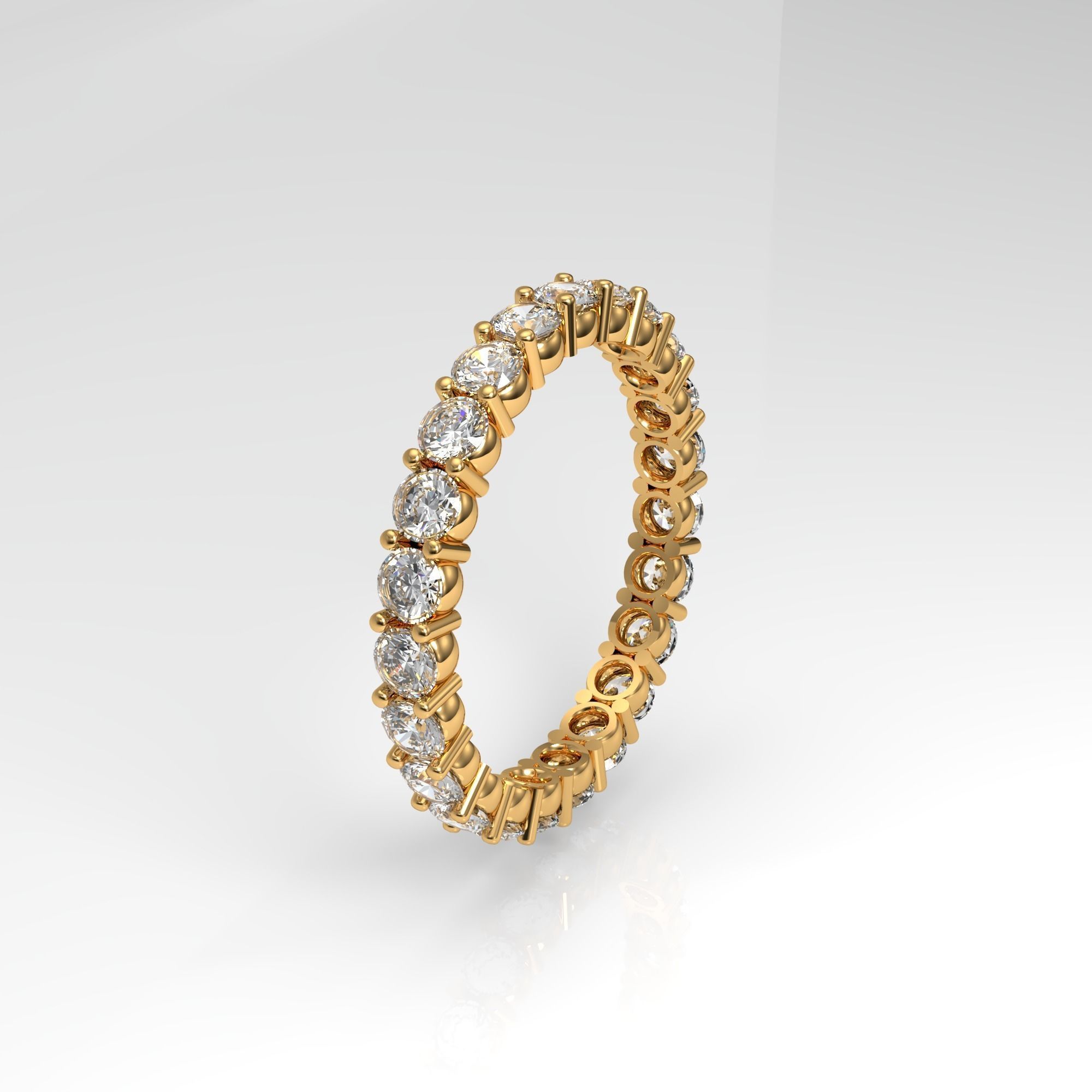 Eternity ring Size 8 EU 3D print model_1