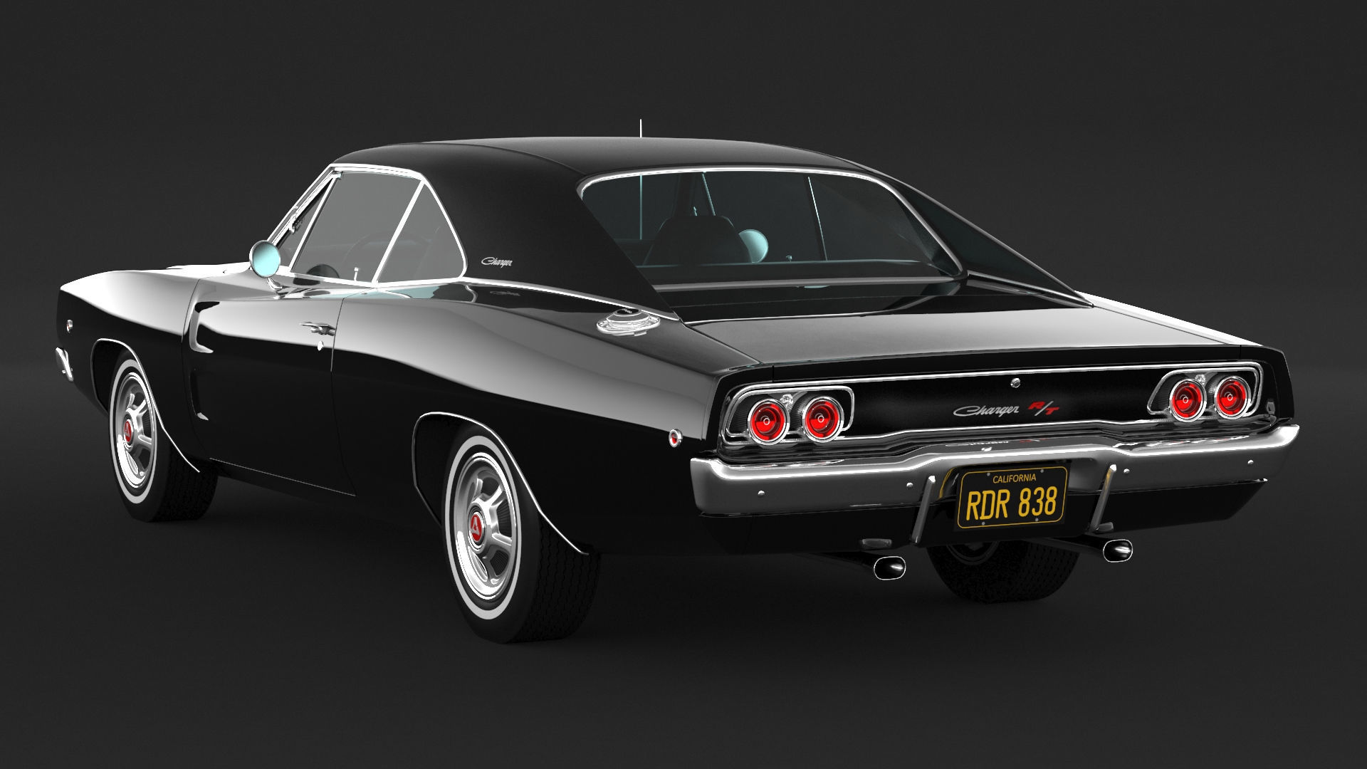 1968 Dodge Charger RT 3D model_4