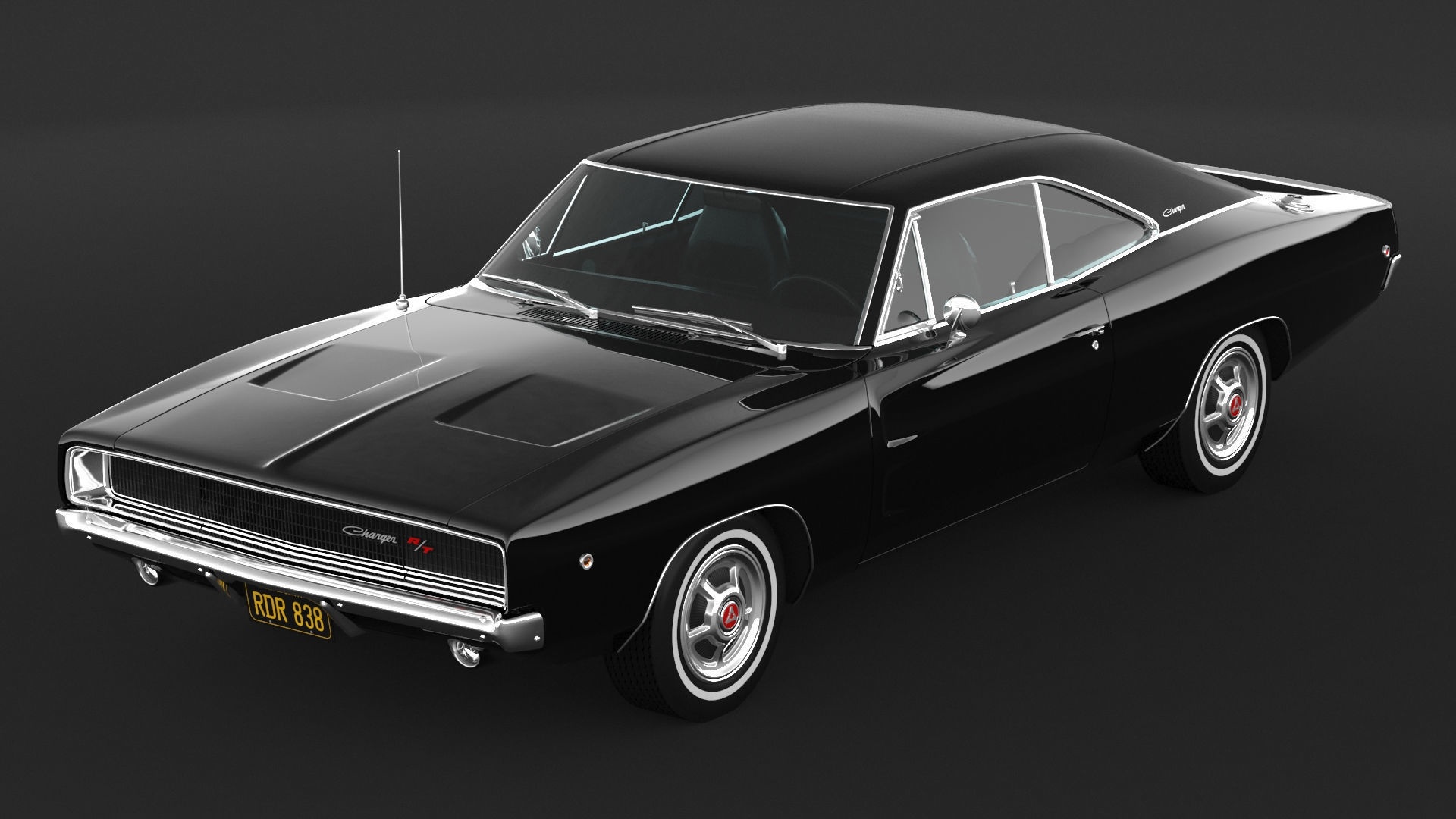 1968 Dodge Charger RT 3D model_5