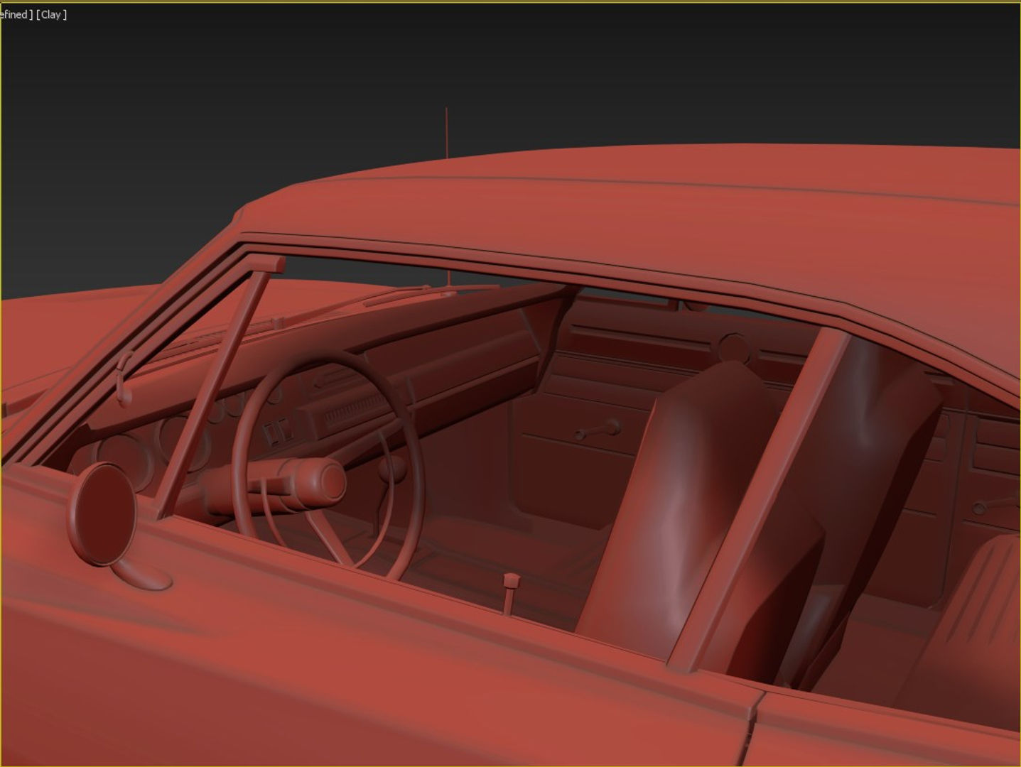 1968 Dodge Charger RT 3D model_13