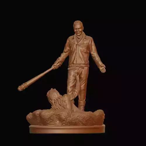 Walking Dead Negan Smith Miniature Figurine Figure Resin 3D print model