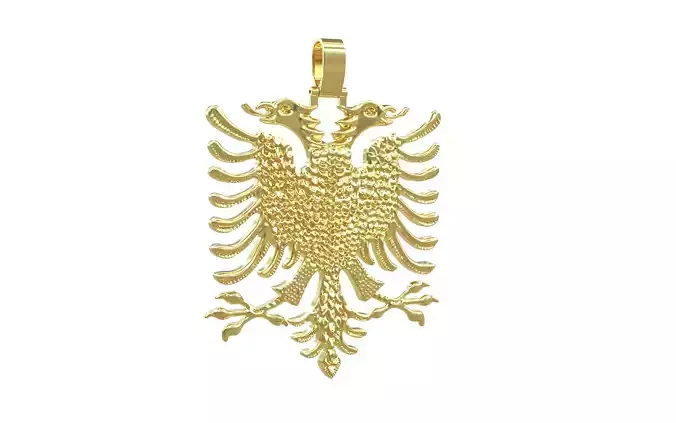 ALBANIAN EAGLE PENDANT 3 inches