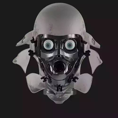 Atomic Heart VOV-A6 Robot Articulated Bust Face  3D print model