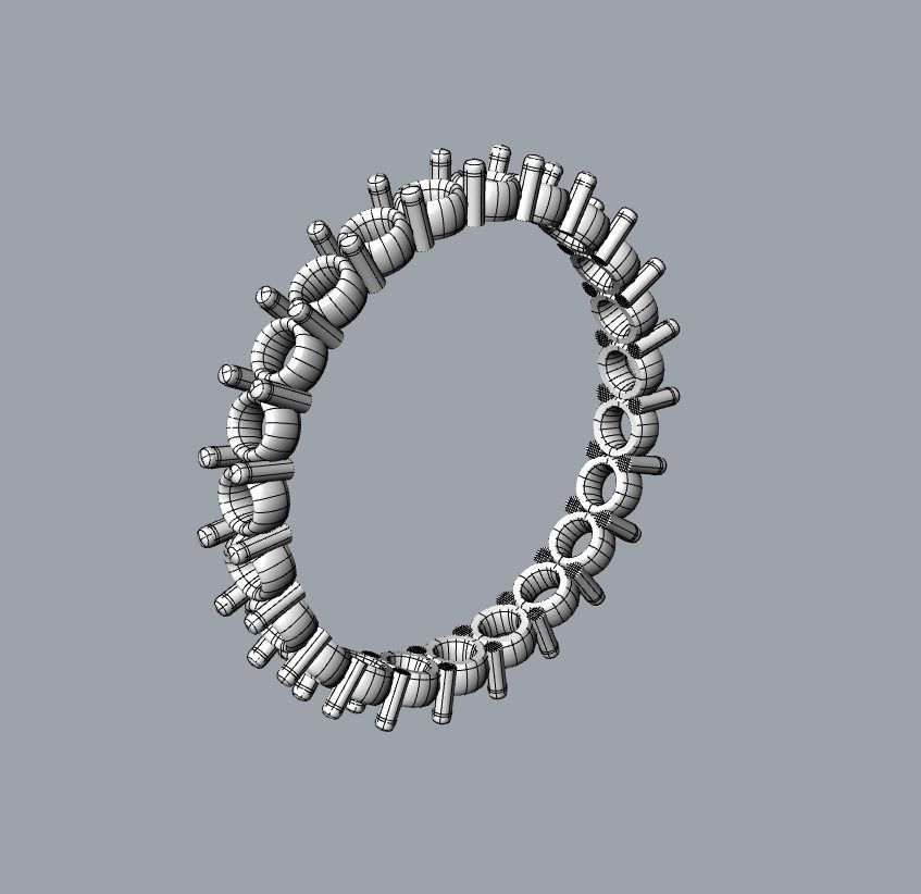 Eternity ring Size 11 EU 3D print model_4