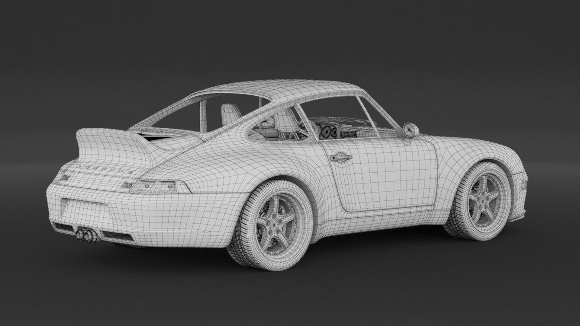 Porsche 993 Gunther Werks 400R 3D model_8