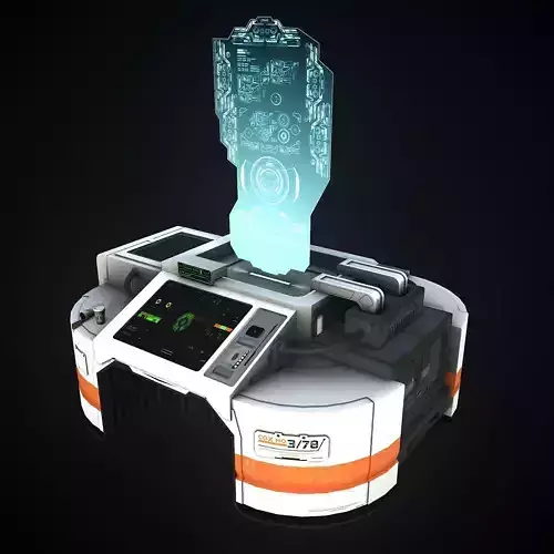 Sci-Fi Consolo Computer Base 8