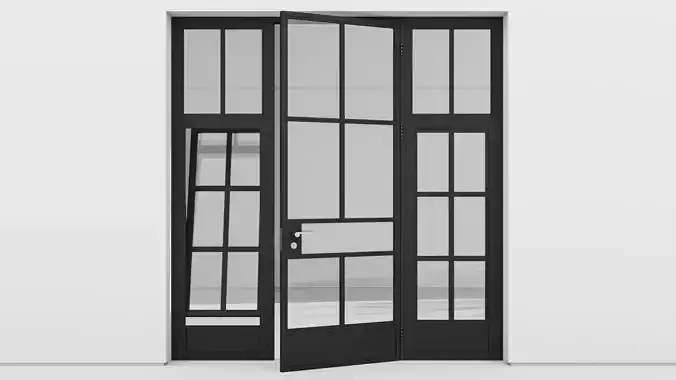 Aluminium door 214