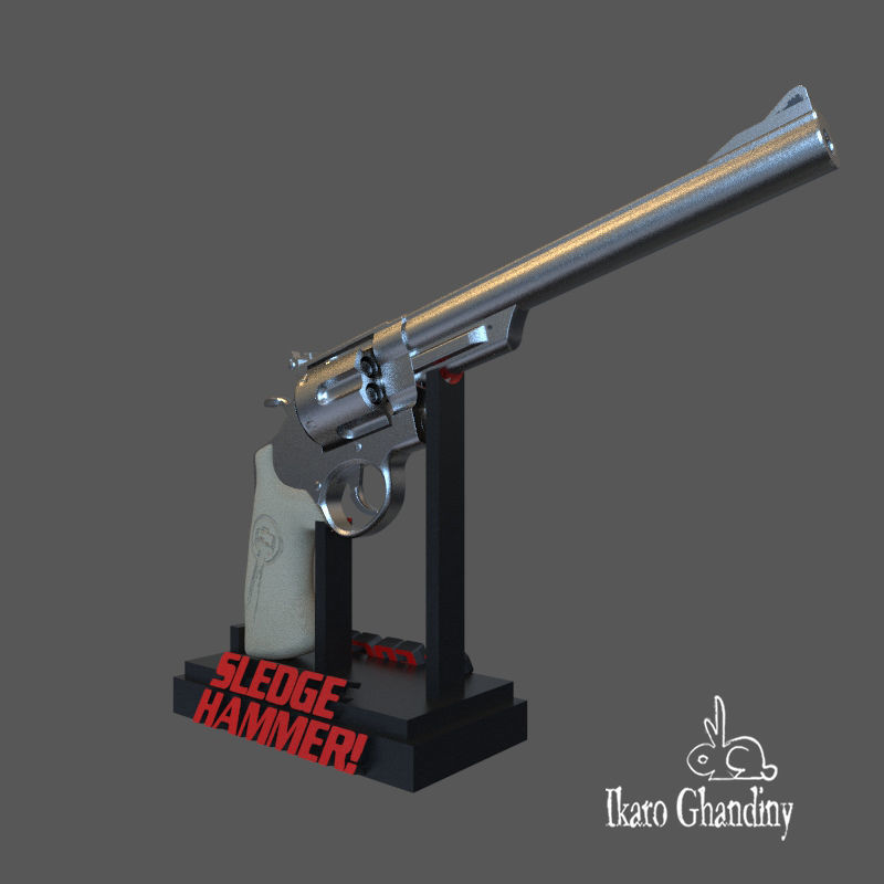 Sledge Hammer 3D print model_5