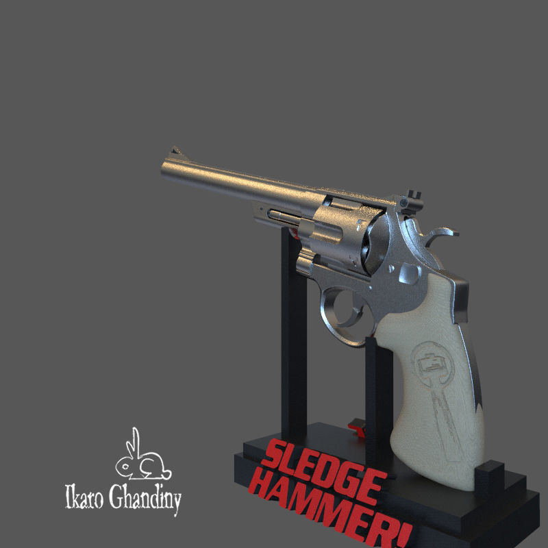 Sledge Hammer 3D print model_4