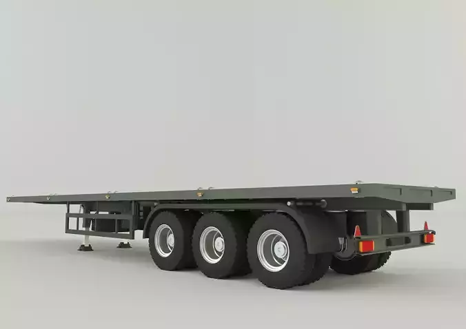 military trailer 3D model