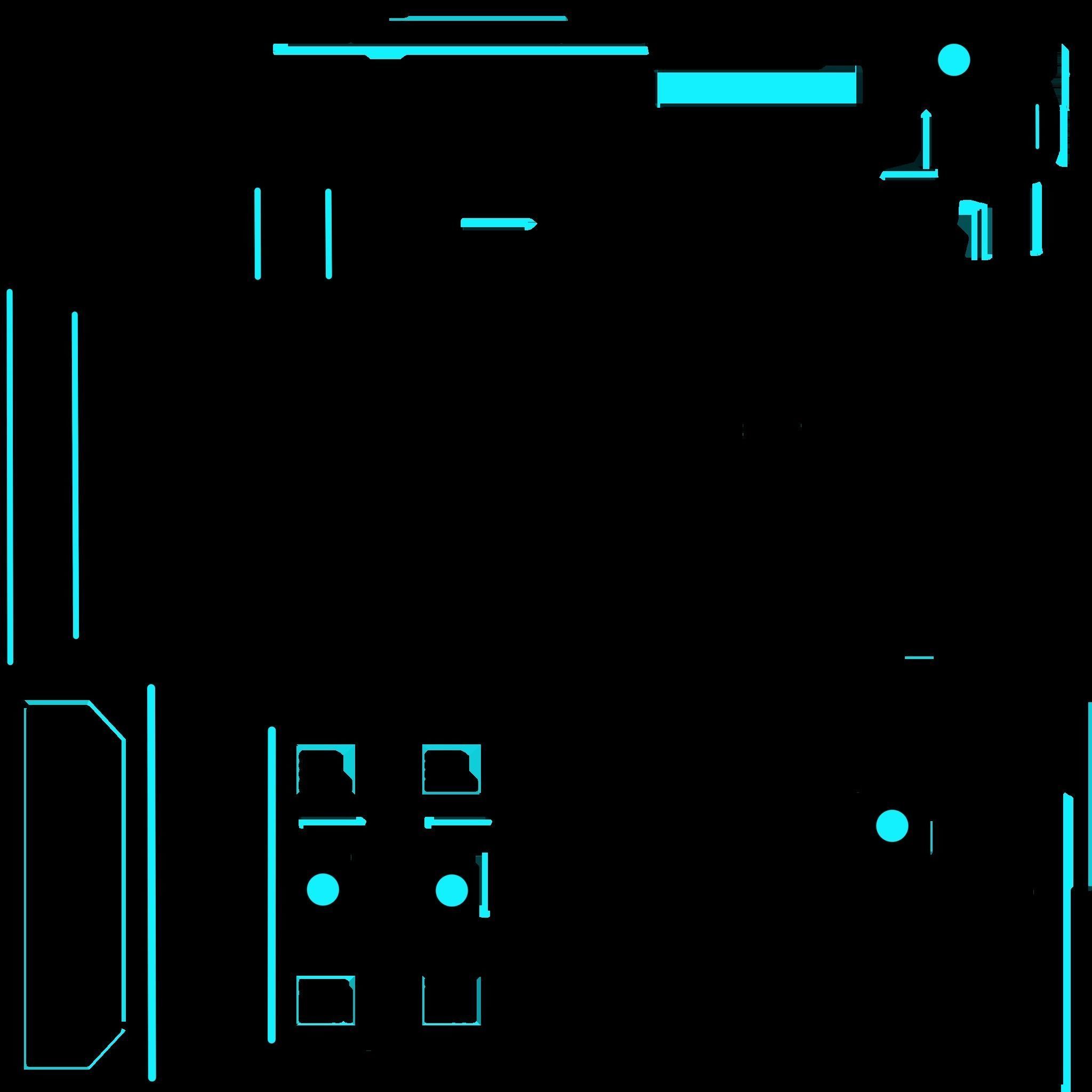 Sci-fi Closet Shelf type 4 Low-poly 3D model_10