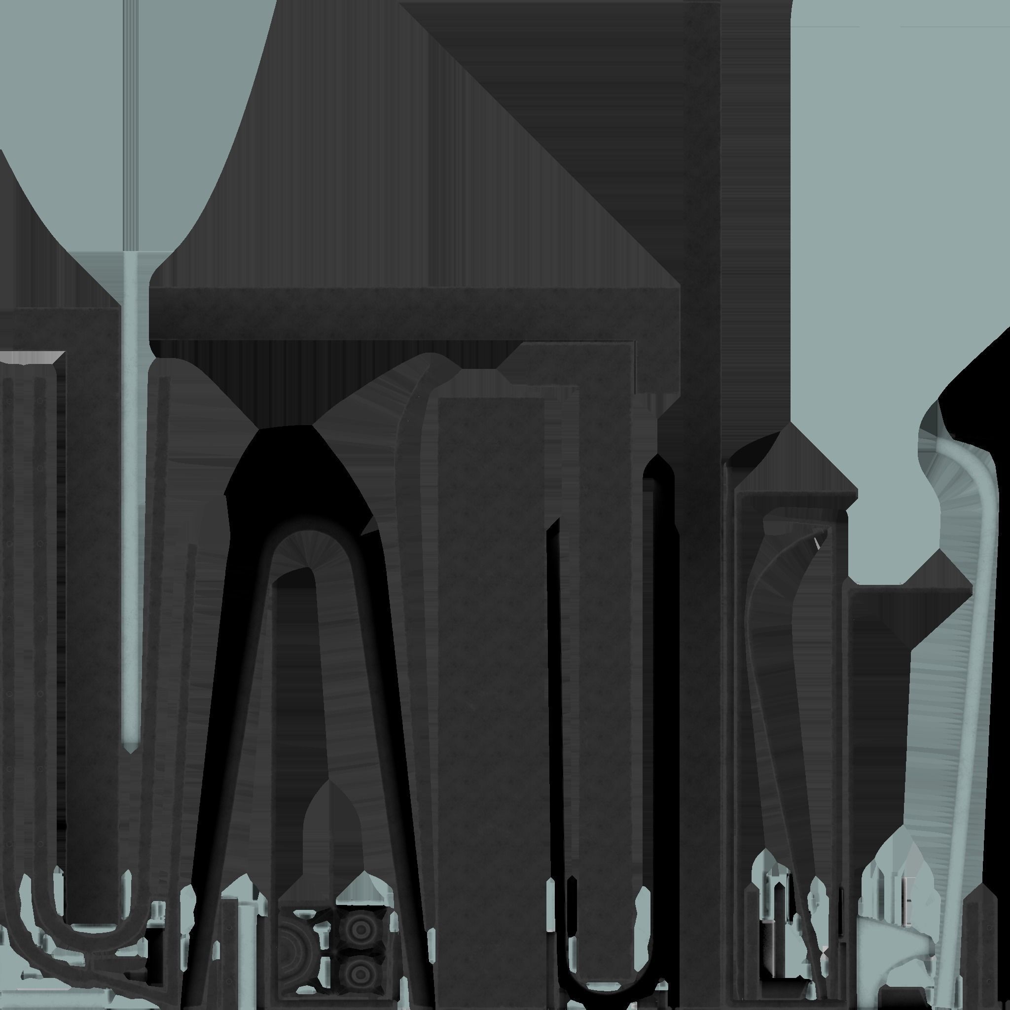 Sci-fi table desk type 1 Low-poly 3D model_10