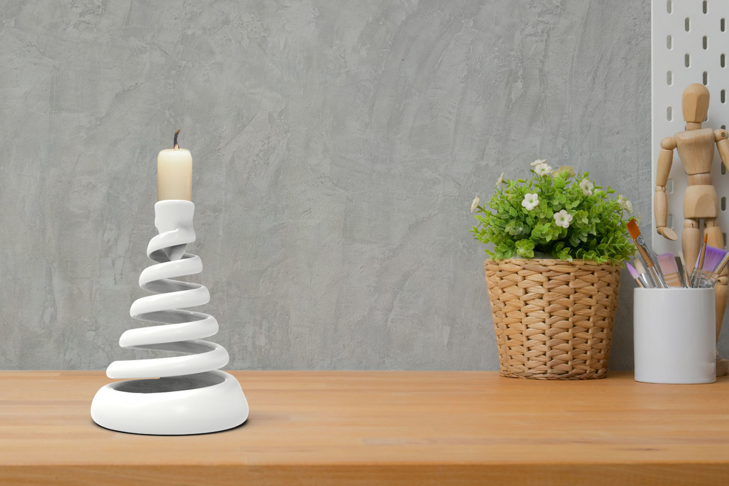 Christmas Tree Candelabrum 3D Printing Candle Holder 3D print model_3