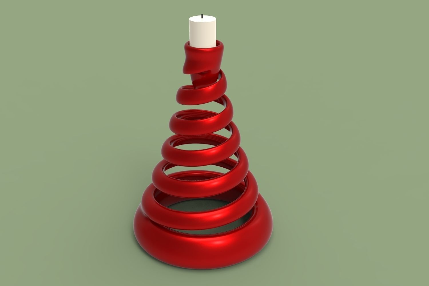 Christmas Tree Candelabrum 3D Printing Candle Holder 3D print model_1