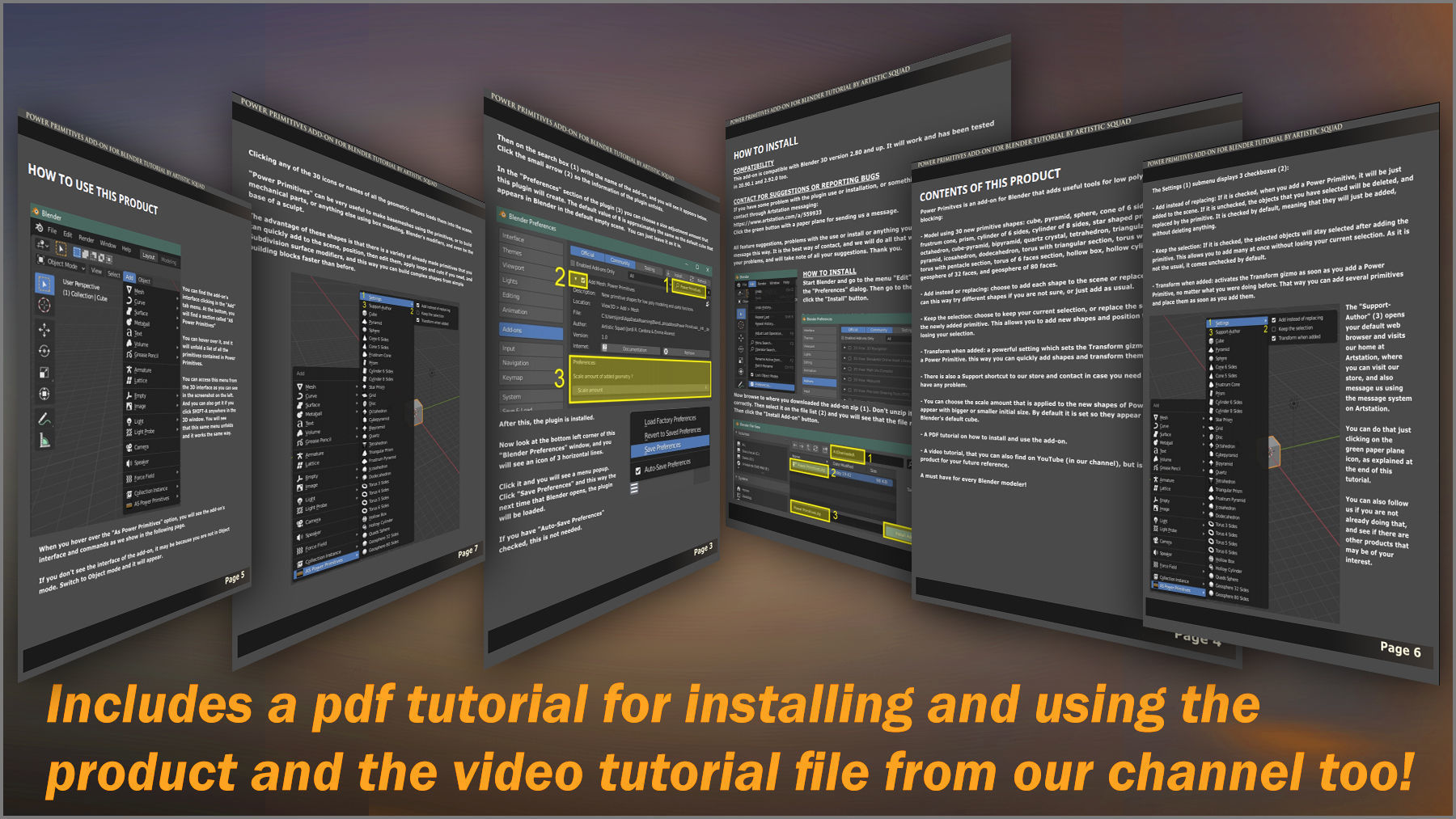 Power Primitives Add-on For Blender 3D model_10
