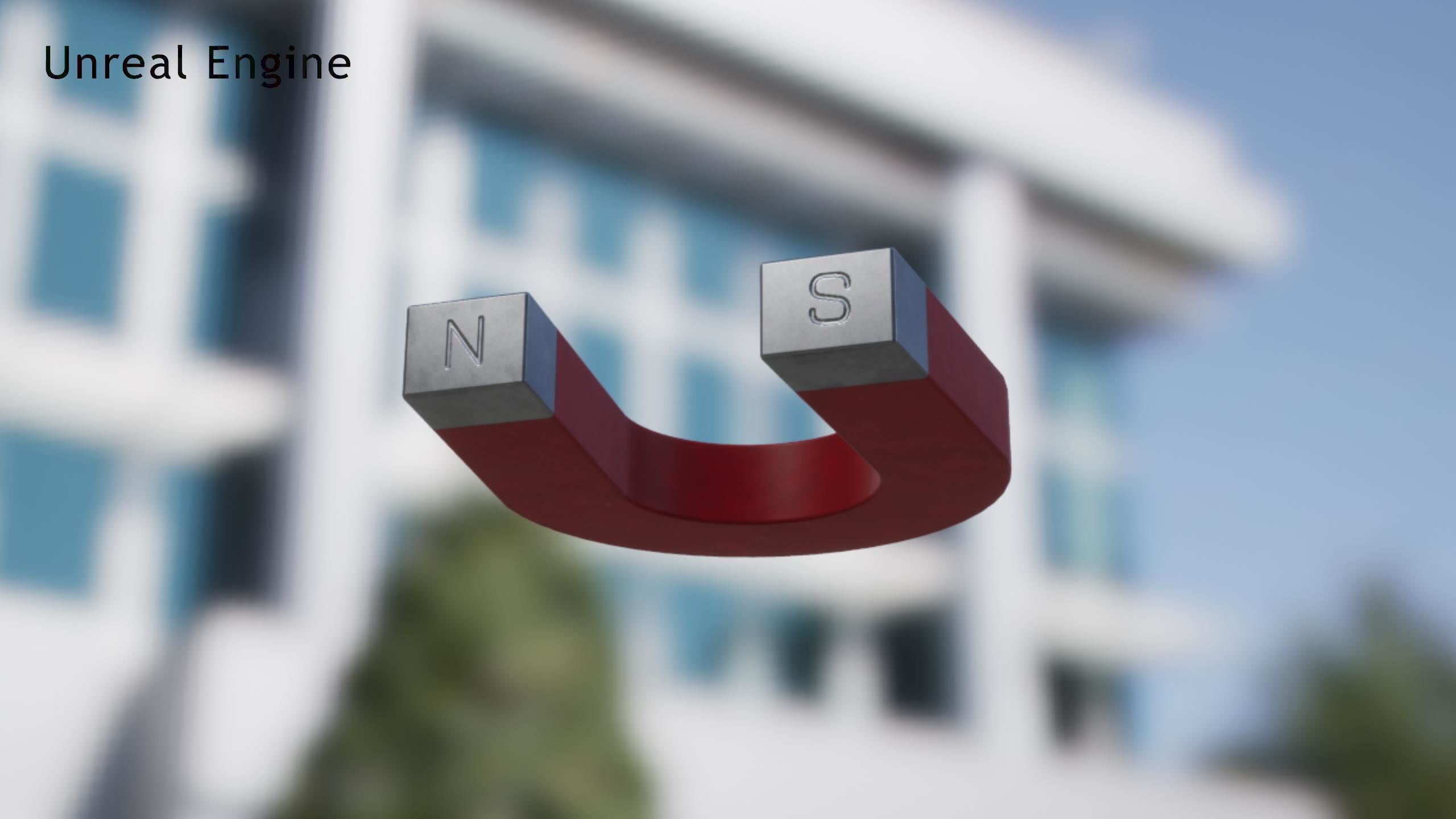 U-Shaped Magnet Low-poly 3D model_8