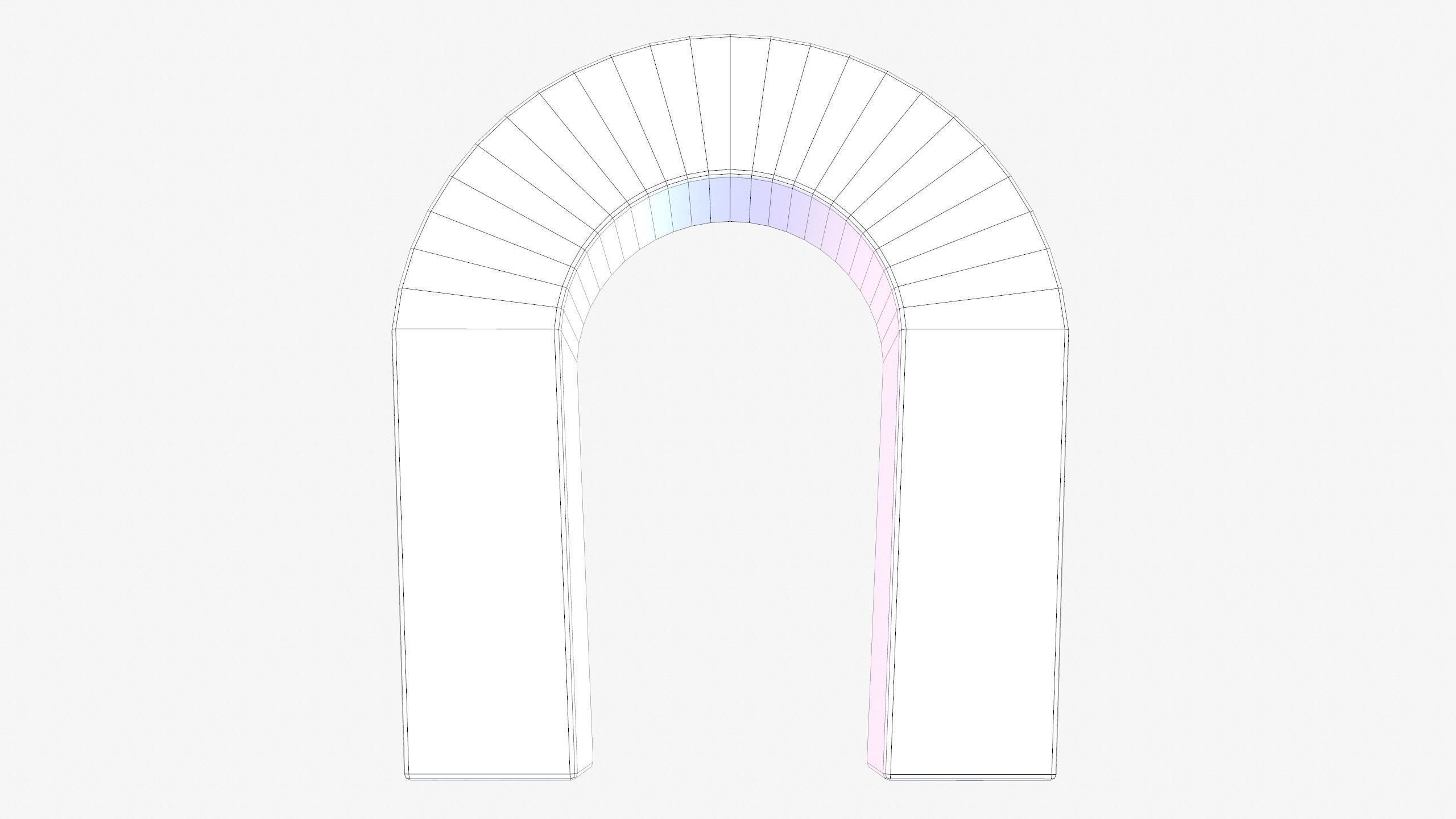 U-Shaped Magnet Low-poly 3D model_20