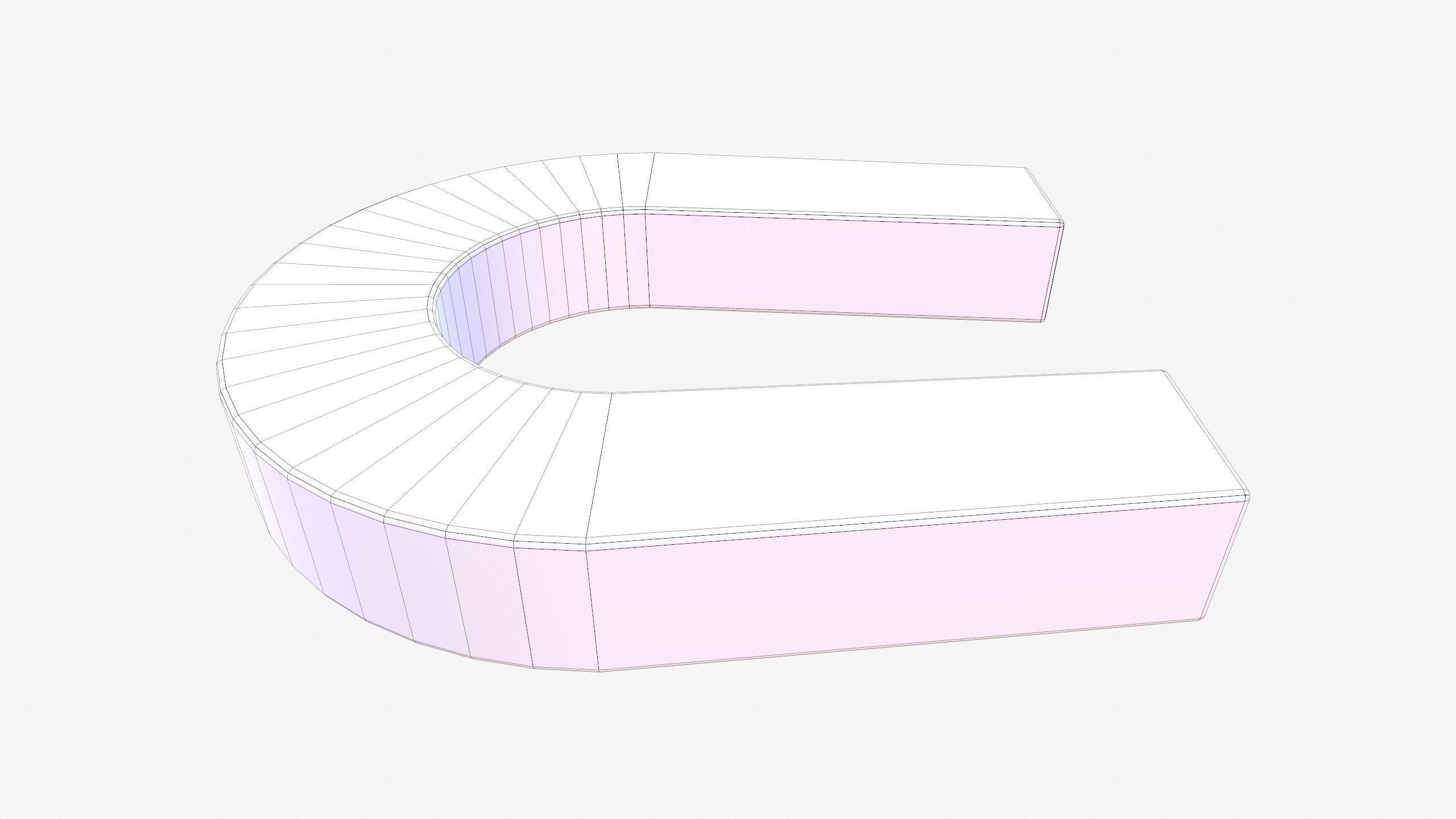 U-Shaped Magnet Low-poly 3D model_23