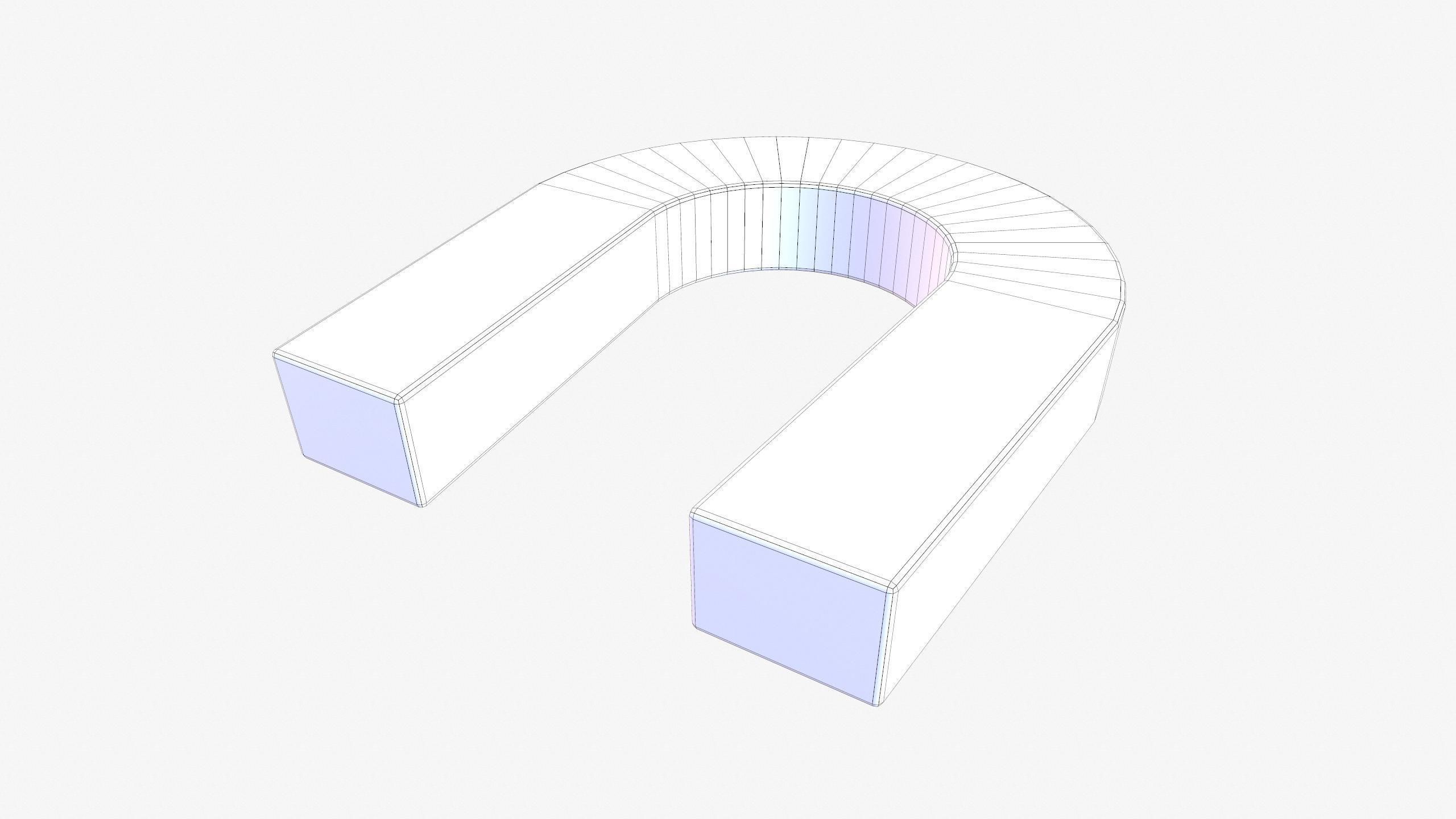 U-Shaped Magnet Low-poly 3D model_18