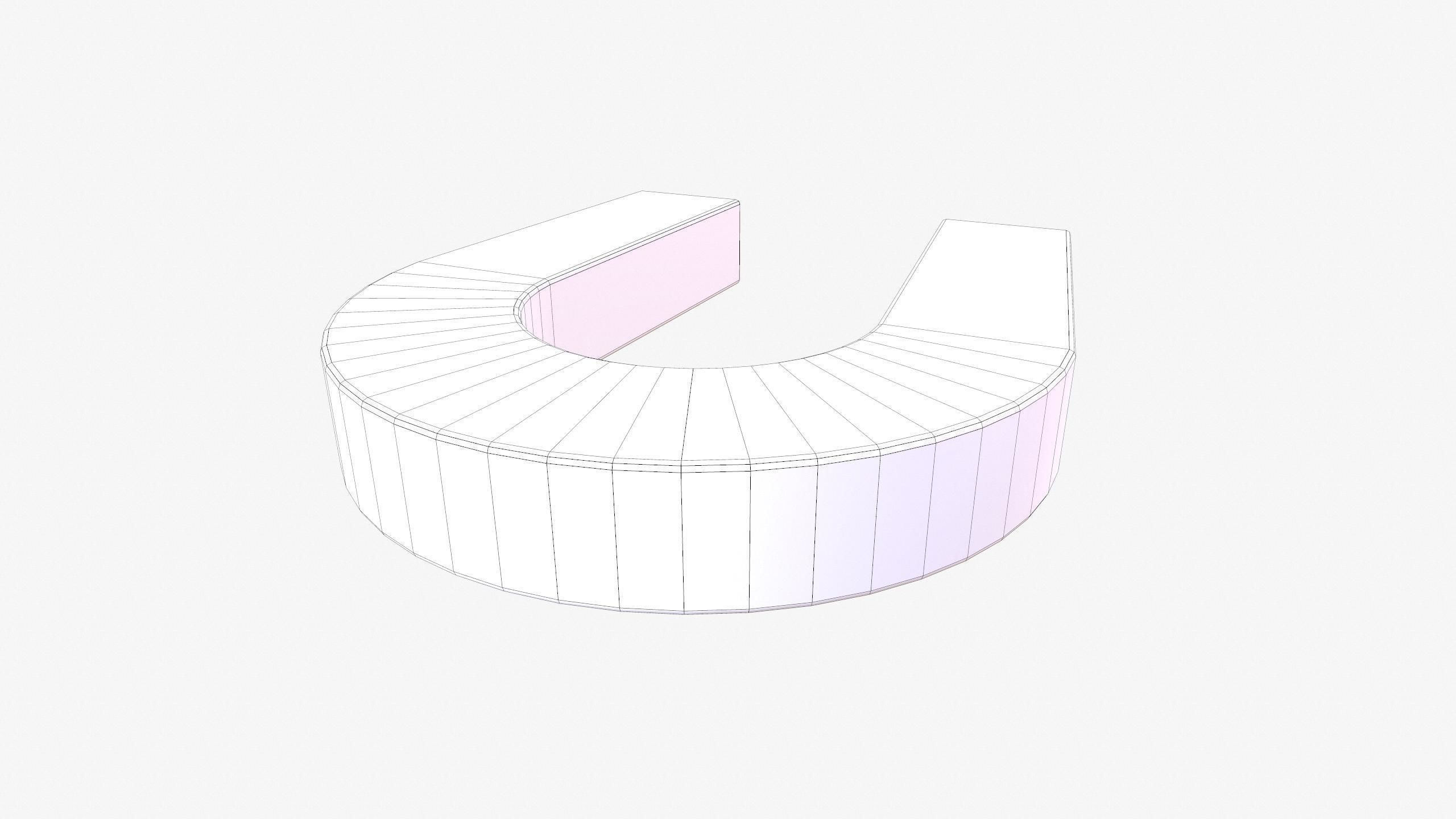 U-Shaped Magnet Low-poly 3D model_21